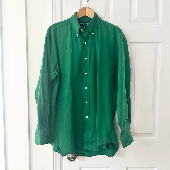 Ralph Lauren Other - Ralph Lauren Polo Vintage Kelly Green Blake Button Down Casual Y2K Shirt Medium